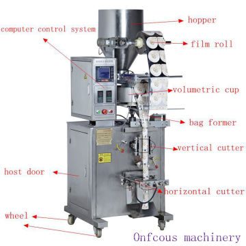 Beutel-vertikale automatische trockene Zucker- / Salz- / Reis- / Korn- / Partikel-Verpackmaschine
